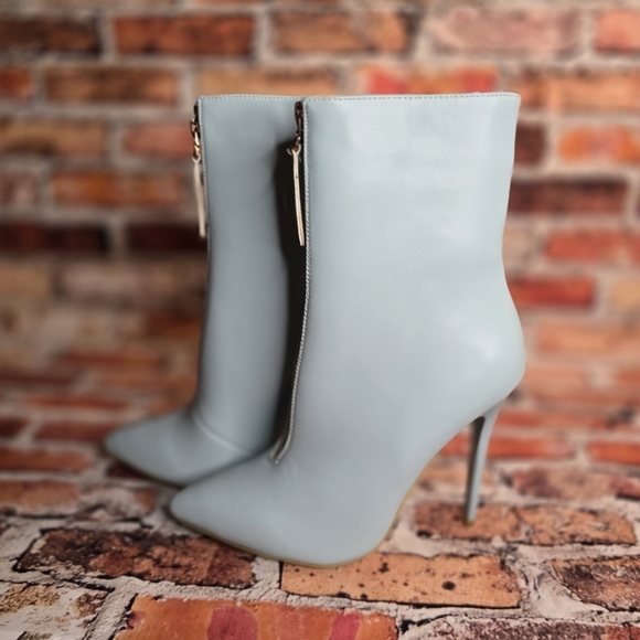 Simmi London Enzu Light Blue PU Ankle Boot Size 6 - Picture 1 of 7